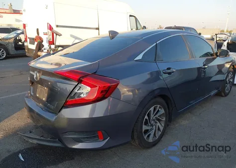 2017 Honda Civic Ex from USA, damaged, VIN 2HGFC2F72HH503488